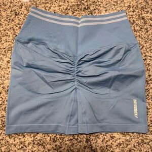 DOYOUEVEN Blue Scrunched Athletic Shorts Size Large